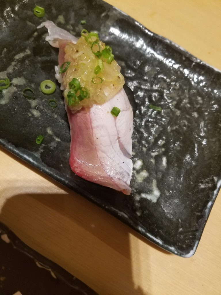 承知の助 12レポ あんこう汁とエイ肝軍艦ごま油 ぴぱんこグルメ 承知の助 12レポ あんこう汁とエイ肝軍艦ごま油 ぴぱんこグルメ